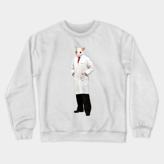 Scientist Mouse Crewneck Sweatshirt by MaxencePierrard